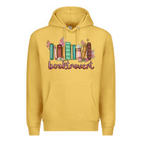 Antique Gold booktrovert Premium Hoodie - MaliasSmallBusiness