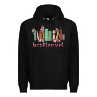Black booktrovert Premium Hoodie - MaliasSmallBusiness