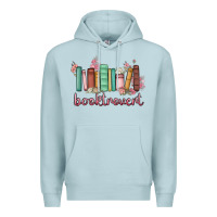 Blue Mist booktrovert Premium Hoodie - MaliasSmallBusiness