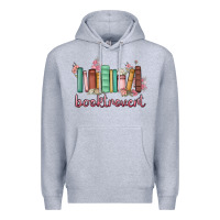 Heather Grey booktrovert Premium Hoodie - MaliasSmallBusiness