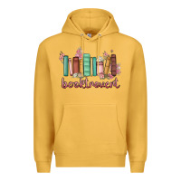 Mustard booktrovert Premium Hoodie - MaliasSmallBusiness