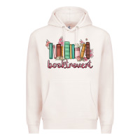 Pale Pink booktrovert Premium Hoodie - MaliasSmallBusiness