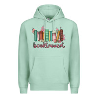 Seafoam booktrovert Premium Hoodie - MaliasSmallBusiness