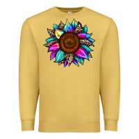 Antique Gold sunflower tie dye Premium Sweatshirt - JahusDesignShop