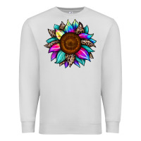 Dove Grey sunflower tie dye Premium Sweatshirt - JahusDesignShop