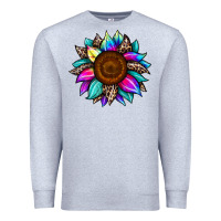 Heather Grey sunflower tie dye Premium Sweatshirt - JahusDesignShop