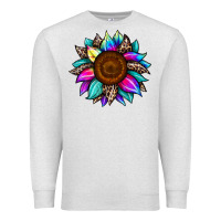 Oatmeal Heather sunflower tie dye Premium Sweatshirt - JahusDesignShop