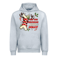Heather Grey tis the season tıbıa jolly Urban Hoodie - MaliasSmallBusiness