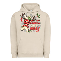 Pigment French Oak tis the season tıbıa jolly Urban Hoodie - MaliasSmallBusiness