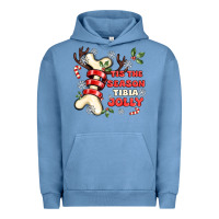 Pigment Pebble Blue tis the season tıbıa jolly Urban Hoodie - MaliasSmallBusiness
