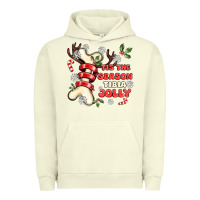 Pigment Pistachio tis the season tıbıa jolly Urban Hoodie - MaliasSmallBusiness
