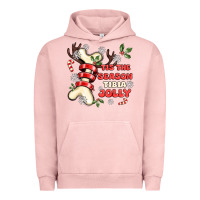 Pigment Salmon tis the season tıbıa jolly Urban Hoodie - MaliasSmallBusiness