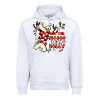 White tis the season tıbıa jolly Urban Hoodie - MaliasSmallBusiness