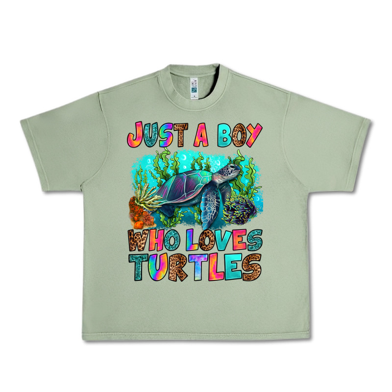 Just A Boy Who Loves Turtles Urban Heavy Tee by RanaPortraitStore | Teevron