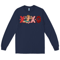 Navy xoxo cupid Long Sleeve Tee - RanaPortraitStore