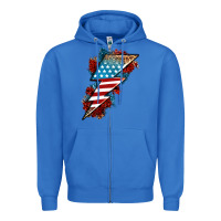 True Royal American lightning bolt Zipper Hoodie - Neo Western