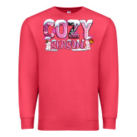 Cardinal pink cozy season with snowman ado Premium Sweatshirt - AdoDesignShop