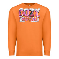 Carrot pink cozy season with snowman ado Premium Sweatshirt - AdoDesignShop