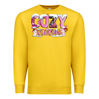 Lemon pink cozy season with snowman ado Premium Sweatshirt - AdoDesignShop