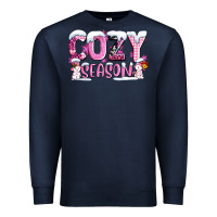 Pink Cozy Season With Snowman Ado Premium Sweatshirt | Teevron