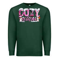 Sports Green pink cozy season with snowman ado Premium Sweatshirt - AdoDesignShop