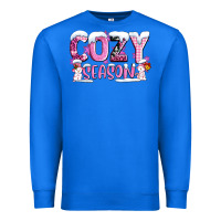 True Royal pink cozy season with snowman ado Premium Sweatshirt - AdoDesignShop