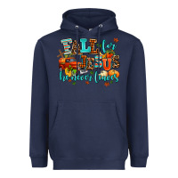 Navy fall for jesus he never leaves Heavyweight Hoodie - AdoDesignShop
