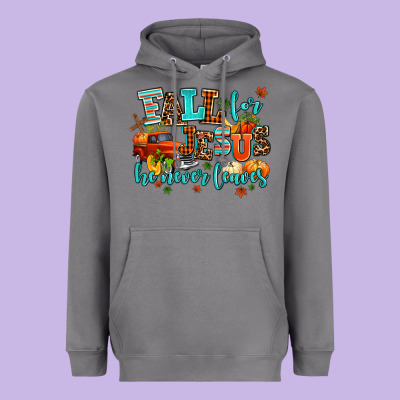 Fall For Jesus He Never Leaves Heavyweight Hoodie Designed By Adodesignshop