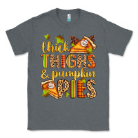 Charcoal Heather thick thighs and pumpkin pies Classic Tee - Zillion Design Studio