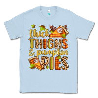 Dusty Blue thick thighs and pumpkin pies Classic Tee - Zillion Design Studio