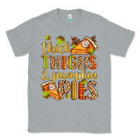 Heather Grey thick thighs and pumpkin pies Classic Tee - Zillion Design Studio