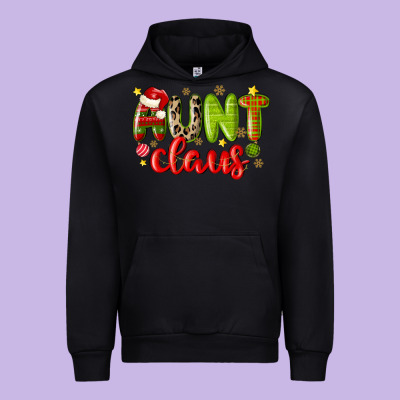 Aunt Claus Urban Hoodie Designed By Maliassmallbusiness
