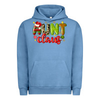 Pigment Pebble Blue aunt claus Urban Hoodie - MaliasSmallBusiness