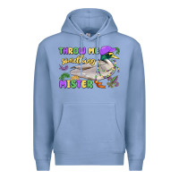 Colony Blue throw me something mister mardi gras duck Premium Hoodie - MaliasSmallBusiness