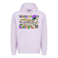 Lilac throw me something mister mardi gras duck Premium Hoodie - MaliasSmallBusiness