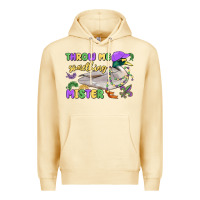 Pina Colada throw me something mister mardi gras duck Premium Hoodie - MaliasSmallBusiness