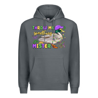Rock throw me something mister mardi gras duck Premium Hoodie - MaliasSmallBusiness