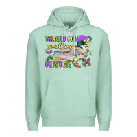 Seafoam throw me something mister mardi gras duck Premium Hoodie - MaliasSmallBusiness