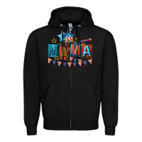Black All American Mama 4th of July Zipper Hoodie - CowGirlArtShop