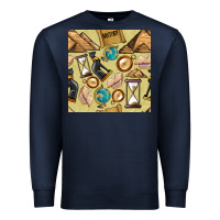 Navy history seamless pattern Premium Sweatshirt - BundleAndBundleShop