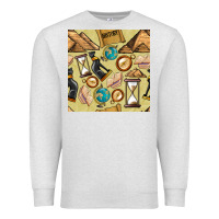 Oatmeal Heather history seamless pattern Premium Sweatshirt - BundleAndBundleShop