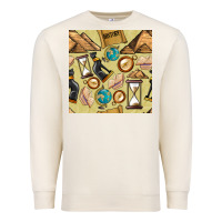 Sandshell history seamless pattern Premium Sweatshirt - BundleAndBundleShop