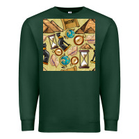 Sports Green history seamless pattern Premium Sweatshirt - BundleAndBundleShop