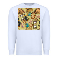 White history seamless pattern Premium Sweatshirt - BundleAndBundleShop