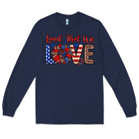 Navy land that we love Long Sleeve Tee - Zillion Design Studio