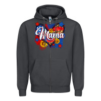 Smoke American mama heart Zipper Hoodie - Neo Western