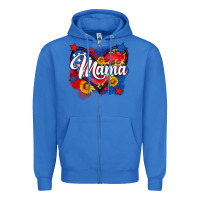 True Royal American mama heart Zipper Hoodie - Neo Western