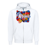 White American mama heart Zipper Hoodie - Neo Western