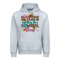 Heather Grey boots and bling it's a cowgirl thing Urban Hoodie - MaliasSmallBusiness