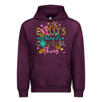 Mauve Wine boots and bling it's a cowgirl thing Urban Hoodie - MaliasSmallBusiness